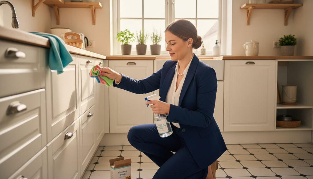 praktisk rengøring i hjemmet